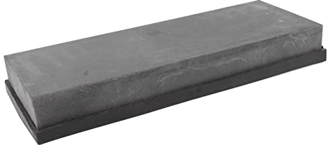 Pierre à Aiguiser les Couteaux en Carbure de Bore Grain 800 pour Haches de Burins, Pierre à Aiguiser à L'eau avec Base Antidérapante, Tranchant Longue Durée