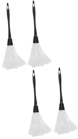 Healvian 4piezas Duster De Maid De Halloween Plumero Decorativo Para Fiestas Accesorio De Rendimiento Infantil y Cosplay Utensilio Ligero y Práctico Para Eventos Especiales