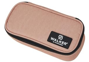 Walker Lifestyle Pencil Box Pollen, Federmappe mit geräumigem Hauptfach und doppelseitiger Trennwand mit 20 Stiftfächern, Wasser und schmutzabweisend, 21 x 10 x 6 cm