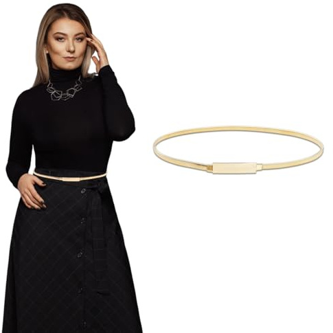 SULIUDAJI Breiter Obi Gürtel für Damen, Weicher PU-Leder Taillengürtel Gold Damen Taillengürtel, breiter Wickelgürtel Gürtel