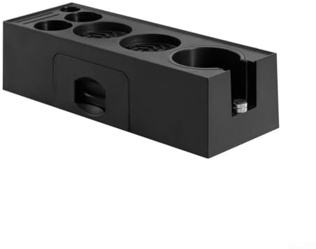 Kaffee Tamperstation 51-58mm, Vielseitiger Kaffee-Tamperstation, ABS-Espresso-Stopfstation für Kaffee-Tampertisch mit Klopfbox für Küche, Restaurant