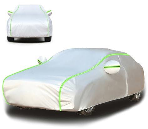 Halbgarage für Mazda 3 Sedan，Autoabdeckung Outdoor, Auto Abdeckplane Wasserdicht, Autogarage Abdeckung, Atmungsaktiv, Uv Beständig, Reißfest Und Langlebig-QA4