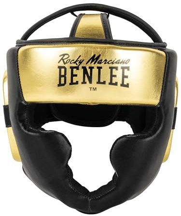 BENLEE Kopfschutz aus Kunstleder BLANCE, Black/Gold, L/XL