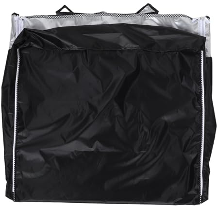 Beatifufu Weather Resistant Washer Machine Cover Black Oxford Cloth with Coating Fabric, Strong Compatibility, Outdoor Protection for Drum Washing Machine and Dryer for Front Loading