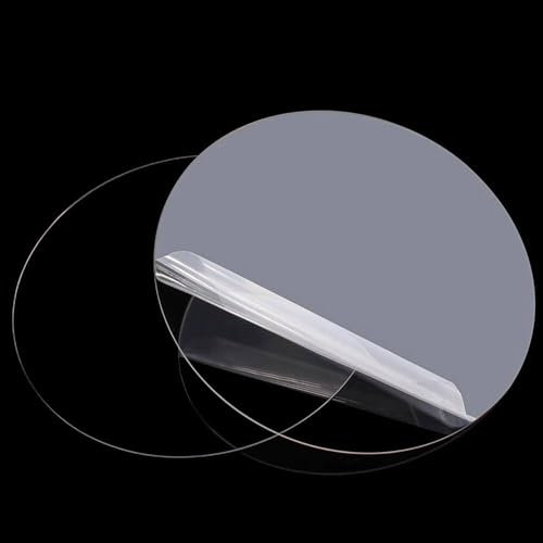 LanMaiXun 2pcs φ150mm×5mm Acrylique plaque ronde transparente, plaque ronde