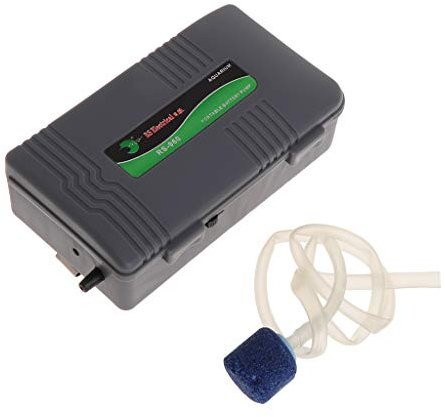 Yzdysg Aquariumluftpumpe Tragbare Kleine Luftpumpe Batterie Mit Luftstein Für Outdoor Fischtransportausfälle
