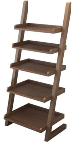 Libreria a ripiani a scala, Scaffale a scala in legno, scaffale for piante e fiori a 5 ripiani, scaffale portaoggetti indipendente for soggiorno, camera da letto, cucina Ripiano portaoggetti
