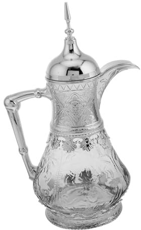 SHOWERORO Hervidor De Agua Fría De Vidrio Estilo Oriente Jarra De Agua De Vidrio Tapa Para Servir Té y Bebidas Frías Decoración De Cocina