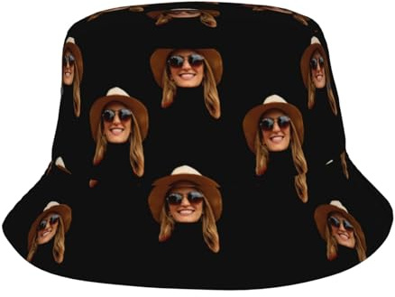 ROHBVMN personalisiert Cap personalisierte Bucket hat personalisierte Fischerhut personalisiertes anglerhut Text Cap selbst gestalten mit Foto/Namen, personalisierte Sonnenhut für Männer & Frauen