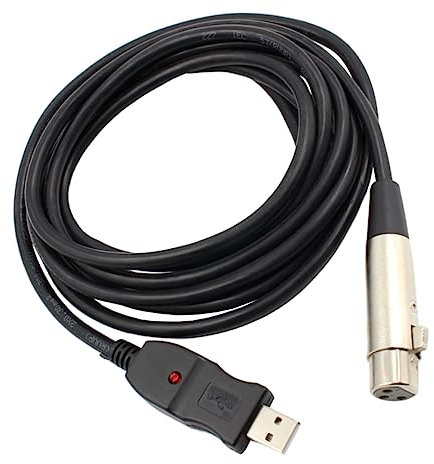 SUPVOX Cable Usb Xlr Convertidor De Micrófono Adaptador Para Grabación Micrófonos De Metros Para Escenarios De Estudio