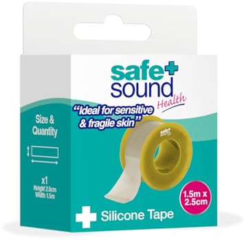 Safe & Sound Silicone Medical Tape 2.5cm x 1.5m