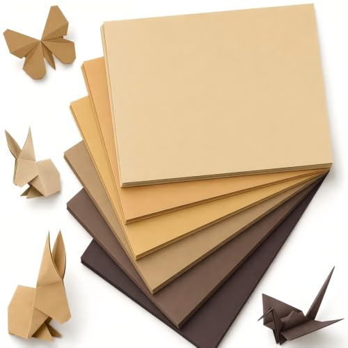 30 ark lerpapper A4, färgglatt 230 g/㎡ lerpapper, 6 färger, brun färggradient