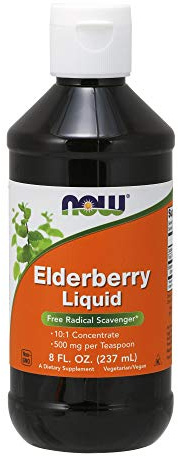NOW Foods Elderberry Liquid, 8 Oz (Pack of 2)