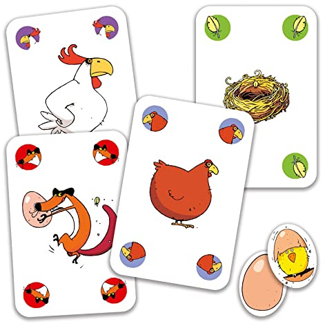 Djeco Piou Juego de cartas, multicolor (DJ05119), 5 años a 99 años.