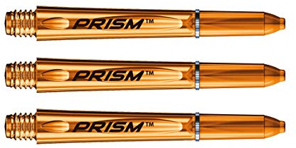 WINMAU Prism 1.0 Orange Short Polycarbonate Dart Stems - 1 Sätze pro Packung (3 Schäfte insgesamt)