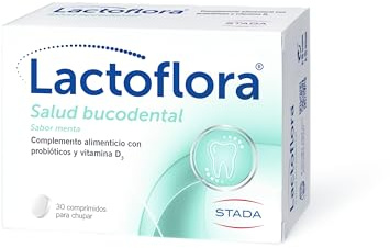 Lactoflora Bucodental 30 comprimidos, cuidado dientes y encías, sabor menta