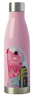 MAXWELL & WILLIAMS Isolierte Edelstahl Trinkflasche, Pete Cromer, Motiv Eule, BPA-Freier Edelstahl, 500 ml, Auslaufsichere Isolierflasche