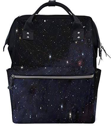 Big Joke Wickelrucksack Galaxy Star Space Constellation Multifunktions-große Kapazität Baby Wickeltasche Reißverschluss lässig stylisch Reise Rucksäcke für Mama Papa Baby Pflege