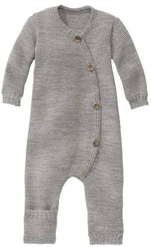 Disana STRICK-OVERALL Baby & Kleinkind - 100% Bio-Merino – atmungsaktiv & bequem - unisex Gr. 50 – 80 - nachhaltig & fair - dehnbar, mit Umklappbündchen - made in Germany