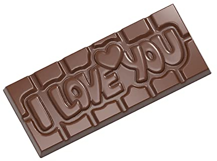 EcoBaker CW12009 – Chocolate World Polycarbonate Mould ''I Love You'' - Chocolatier Genuine