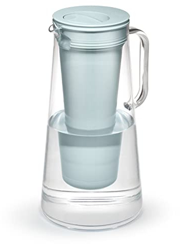LifeStraw Home – Water Filter Pitcher, 10-Cup, Seafoam, BPA Free Designed for Everyday Protection Against Bacteria, parasites, microplastics, Lead, Mercury, PFAS and a Variety of Chemicals