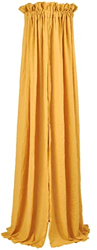 Meyco Baby Uni Betthimmel, Babyhimmel (Baldachin aus Baumwolle und Polyester, geschützte Umgebung, warme Atmosphäre, einfache Befestigung, weiche Textur, waschbar, Größe: 30 x 155 cm), Honig Gold