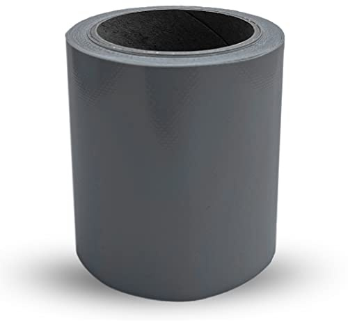 Generisch Planen-Reparatur-Klebeband – Wasserdichtes Reparaturband selbstklebend für LKW-Plane, PVC-Plane, Markise, Zelt (RAL 7038 grau, 10 cm x 5 m)