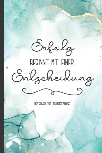 Notizbuch für Selbstständige: Selbstständigkeit Geschenk die schöne Idee ein Buch A5 Dot Grid für selbstständige Frauen die eigene Chefin und Arbeitgeberin im Startup das Schreibbuch für Notizen