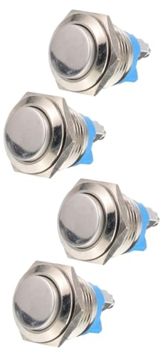 DOITOOL 4 Stück Türklingelknopf Für Wohnung Knopf Für Glockenspiel Licht Türklingelknopf Türklingel Kabelgebunden Garagentorknopf Dekorative Knöpfe Türklingelversorgung