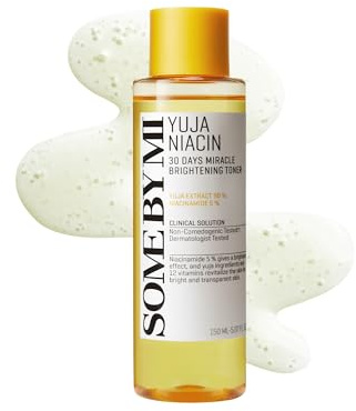 SOME BY MI 2024 Yuja Niacin 30 Days Miracle Brightening Toner - 5.07Oz, 150ml - Hecho de 12 vitaminas para pieles sensibles - Tónico facial iluminador diario con melasma y cuidado de imperfecciones -