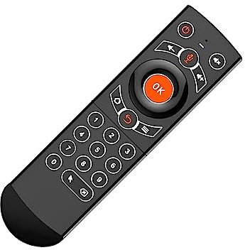 budiniao Télécommande vocale bureau ménage hôtel dortoir contrôleur de télévision contrôlant les accessoires de pièces de rechange, Orange