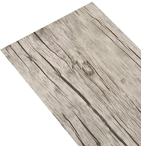 Kangmusi PVC-Fliesen Selbstklebend 5,02 m² 2 mm Eiche Gewaschen,245171kangmusi