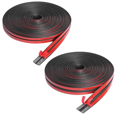 SDLDEER Car Windscreen Rubber Seal Tape 14mmx4m & 19mmx4m T Shape Automotive Rubber Weather Seal Strip for Car Truck Door Window Decor