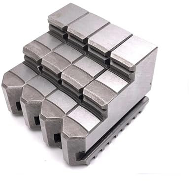 DAISHUJIE Drehfutter Drehfutterbacken, 4 Backen, 125 mm, 130 mm, Drehfutter, Innenbacken, Außenbacken, Drehfutter, Ersatzteil for K12-125, K12-130(K12-125 External jaw)