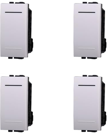 IXTRIMA 1P 16A avledare, vit, kompatibel med Bticino Living Light 4 st