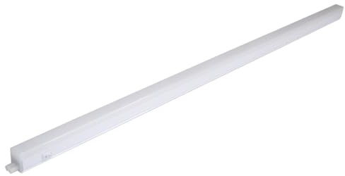 LED Unterbauleuchte Küchen Lampe mit Ein/Aus-Schalter warmweiß Lichtleiste 885 mm 230V 12W 3000K 1200 Lumen Schrankbeleuchtung Werkstatt Leuchte