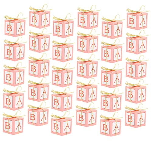 HAMPPLIES 50sätze Kreative Candy Boxen Für Shower Geburtstagsfeiern Romantische Verpackungen Mit Karten Und Bändern Für Hochzeiten Weihnachten Und