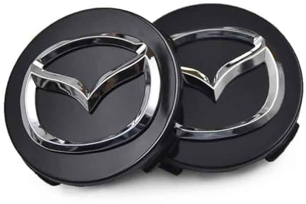 LAVIYE 4 Piezas Coche Tapas Centrales para Mazda MX-5 NC, Tapas Llantas Tapacubos Central Llantas Buje Tapar Tapas para Centro de Rueda,B
