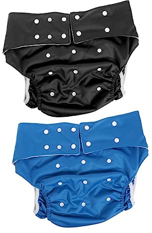 VICASKY Waschbare Inkontinenz Windelhose Für Erwachsene 2 Stück Verstellbar Aus Atmungsaktivem Stoff Mit Auslaufsicherem Elastischem Beinbund Für Männer Frauen Senioren Zuhause Und Krankenhaus