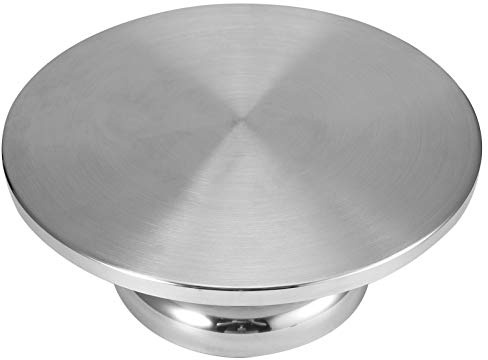 Riuulity Alzata Girevole per Torta Base Stabile Piatto Girevole Accessorio da per la Decorazione di Torte Cuscinetto Antiscivolo in Silicone 11,8x4,7 Pollici