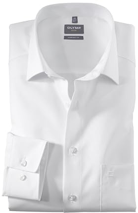 Olymp Modern Fit New Kent Collar Shirt Long Sleeve M - white -