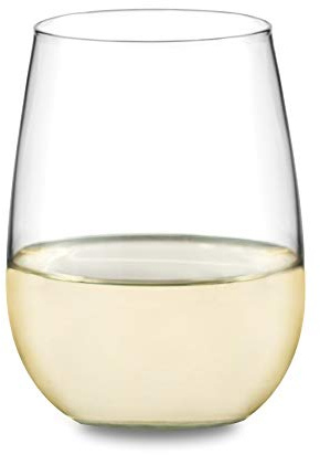Libbey Vina Stemless White Wine Glasses, Set of 4