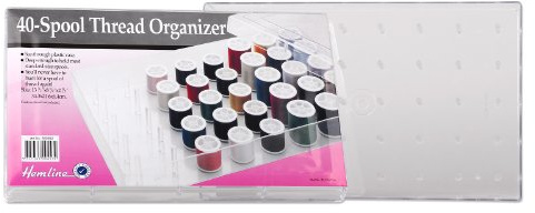 Acryl Garnaufbewahrung Box für 40 Garnrollen Nähgarn Stickgarn