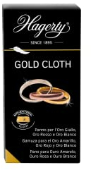 Hagerty Gold Cloth Goldputztuch 36 x 30 cm I Imprägniertes Gold Reinigung Schmucktuch aus Baumwolle für erneuerten Glanz I Effizientes Schmuck Poliertuch für Gelbgold Rotgold Rosegold Weißgold