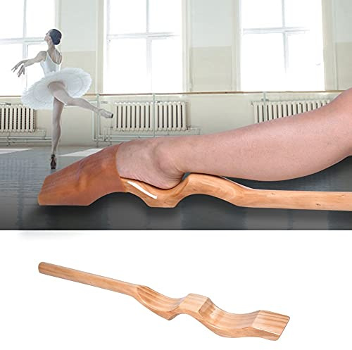 GOTOTOP Foot Stretcher Holz, Ballett Fuß Stretcher Ballett Stretch Werkzeug für Ballett-Tanz, Ballett Stretcher mit elastischem Band für Balletttänzer