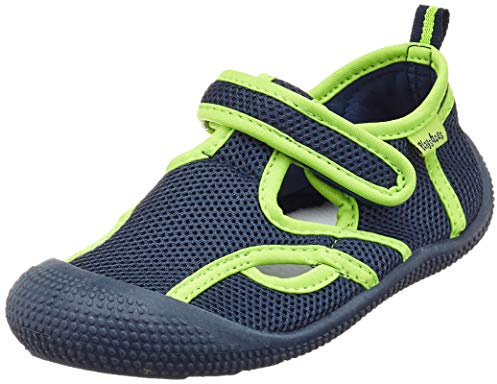 Playshoes Unisex Kinder Aquaschuhe Aqua Schuhe, Marine Grün Uv Schutz, 26/27 EU
