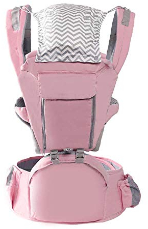 Babytrage Kindertrage Einzigen Hocker Kind Babytragetasch Gürtel Vorne Känguru Baby Wrap Träger Für Kid Reise 0-36Months Baby Zubehör,Rosa