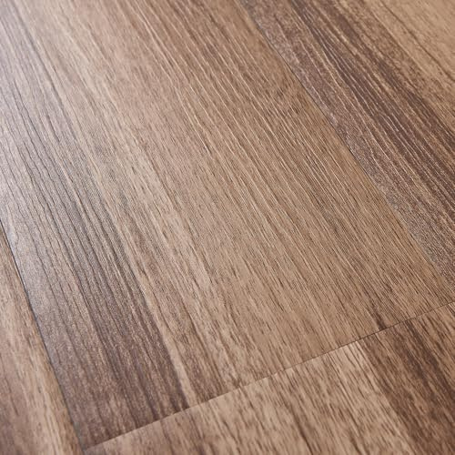 neu.holz Golvbeläggning, självhäftande, olika storlekar, vinyl, laminat, halkfria, dekorativa golvbrädor för golvvärme
