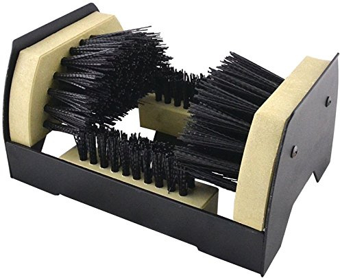 Edward Tools Diamondback Stiefelbürste,Strapazierfähiger Schuh- und Stiefelreiniger mit Schaber und Bürste,Schwerer Stahlrahmen mit Befestigungsschrauben,Außen-/Innenschuhbürste,Saubere Schlamm/Staub