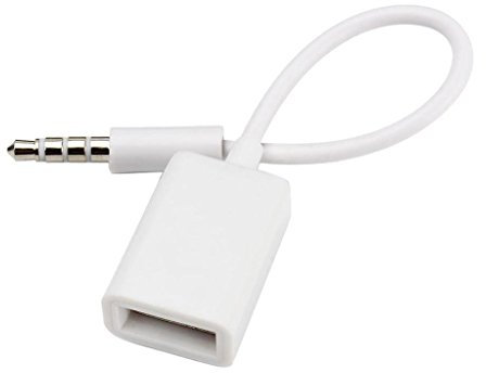 zalati 3.5mm Jack vers USB 2.0 Femelle Convertisseur Extension Câble Adaptateur MP3 Aux Audio Plug Convertisseur Câble pour MP3/MP4 PC